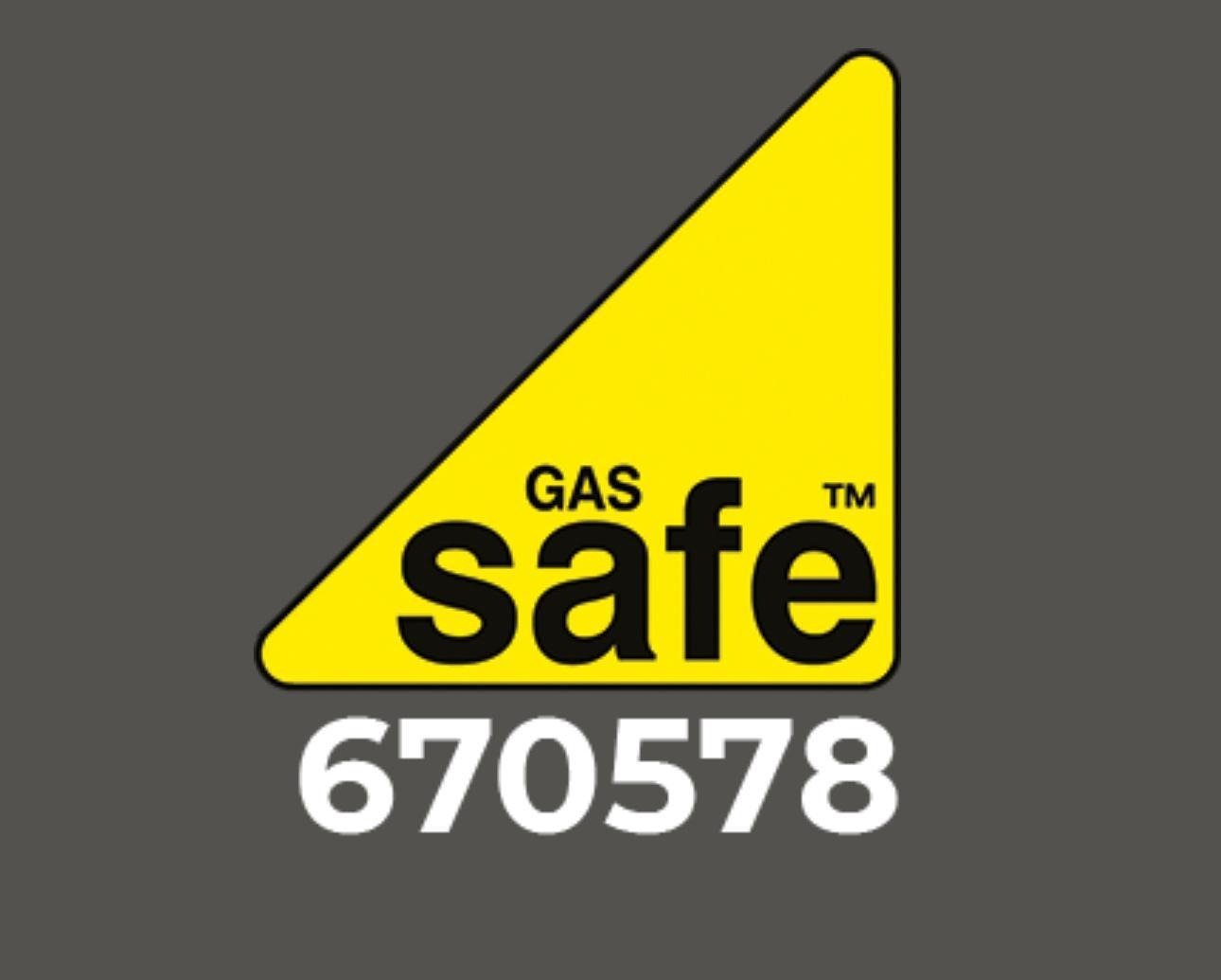 Gas Safe registered, number 670578
