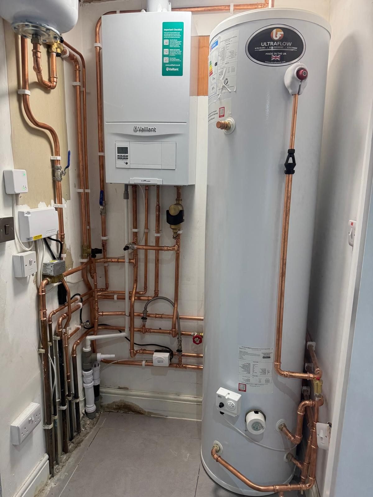 Unvented cylinder install