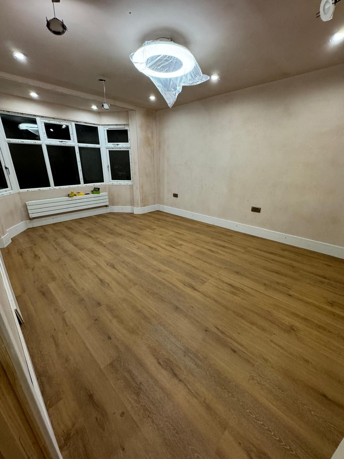 Bedroom with bay window