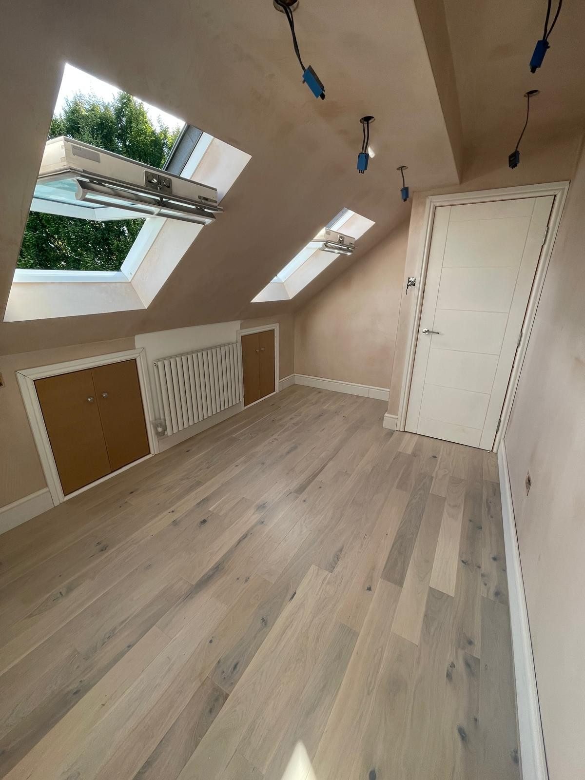 Loft conversion with rooflights